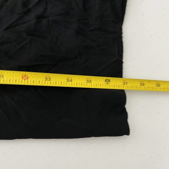 Yigal Azrouel Women’s NWT Black Ruched Leather Detail Dress Size 10. - Picture 12 of 13